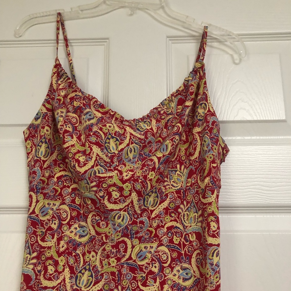 Express Adjustable Spaghetti Strap Dress - Red - image 4